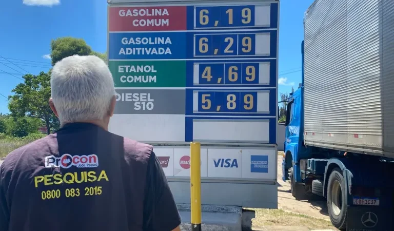 Procon-JP: preços dos combustíveis seguem estáveis em João Pessoa, com queda no diesel
