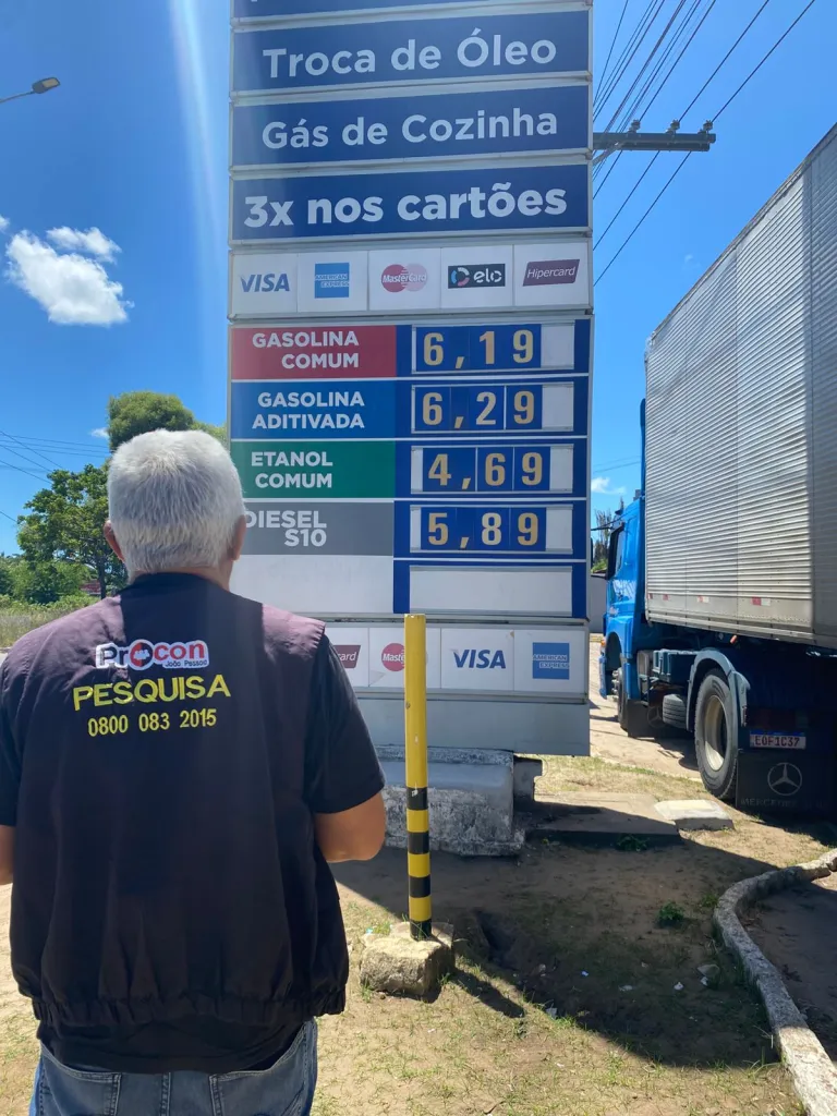 Procon-JP: preços dos combustíveis seguem estáveis em João Pessoa, com queda no diesel
