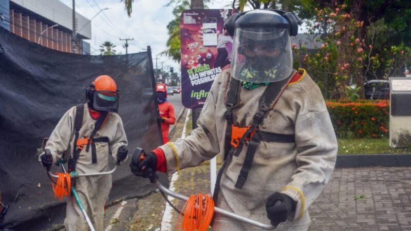 Emlur inicia a semana com serviços de roço e capinação em nove bairros